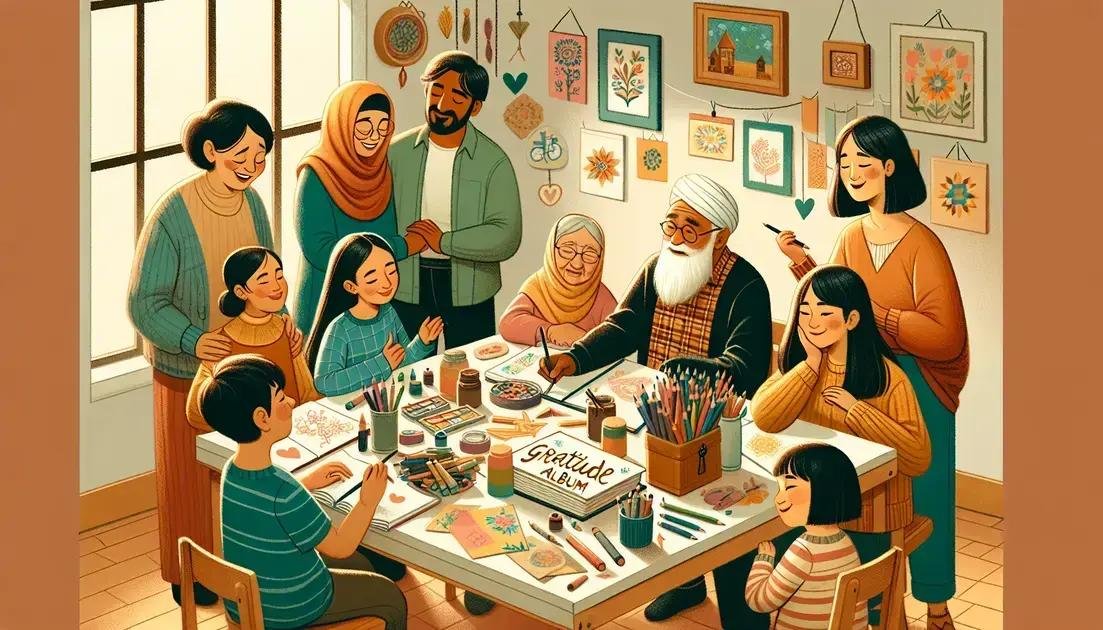 Álbum da Gratidão: arte, escrita e carinho em uma atividade que vira lembrança