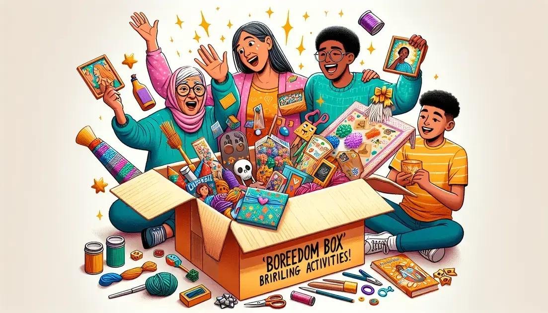 Caixa do Tédio: monte um kit de ideias para quando ninguém sabe o que fazer