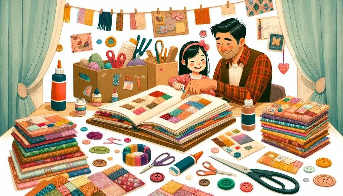 Como fazer um livro de texturas para bebês com retalhos e cola bastão