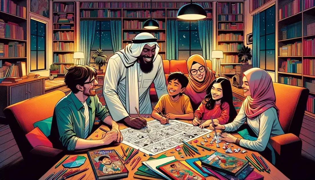 Histórias em sequência: criando gibis em família com dobraduras simples